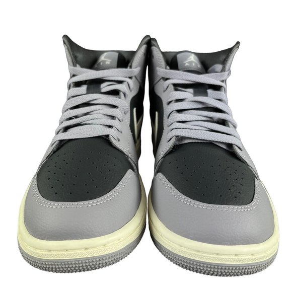 Air Jordan 1 Mid Cement Grey Sail Shoes BQ6472-022 Women's Sizes 11 - 12 - Picture 2 of 9